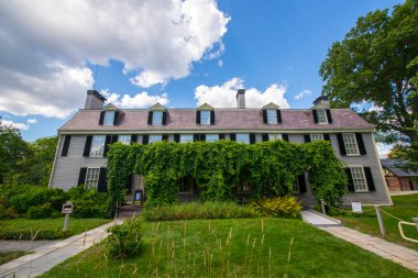 Old House at Peacefield is a historic home of Adams family including US presidents John Adams and John Quincy Adams at 135 Adams Street in city of Quincy, Massachusetts MA, USA. 