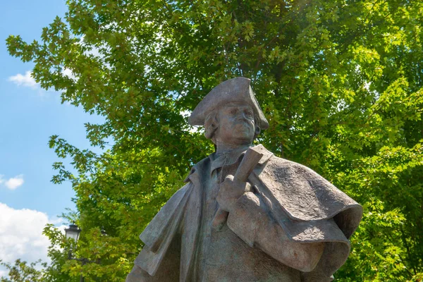 John Adams Statue Hancock Adams Green Quincy Square City Center — Foto Stock