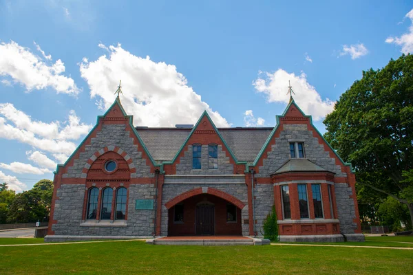 Quincy Historical Society 매사추세츠 퀸시의 역사적 중심부에 스트리트 번지의 애덤스 — 스톡 사진