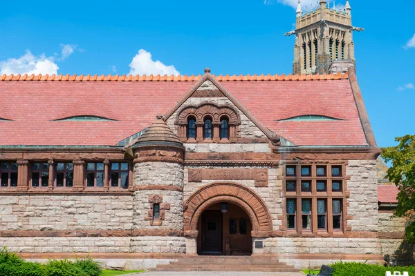 Thomas Crane Public Library City Library Washington Street Historic City — ストック写真