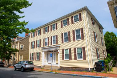 Historic residence House at 30 Lynde Street in historic city center of Salem, Massachusetts MA, USA. 