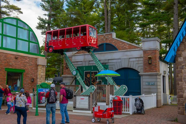 Bertie Bus Tour Thomas Land Usa Edaville Family Theme Park — Foto de Stock