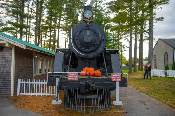 Philadelphia Baldwin Steam Locomotive 250 Edaville Family Theme Park Carver — Stockfoto