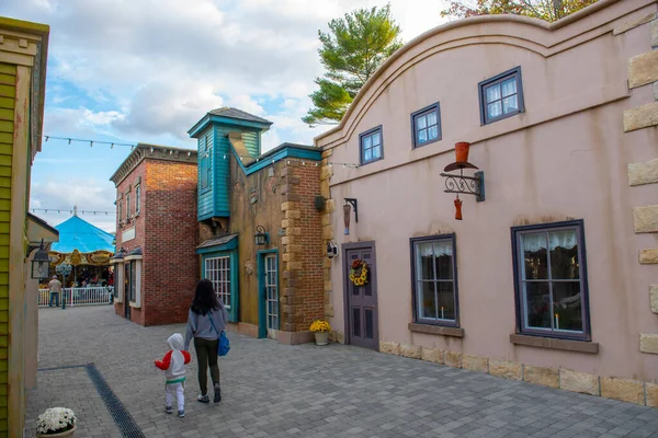 Dickens Village Edaville Family Theme Park Ciudad Carver Massachusetts — Foto de Stock