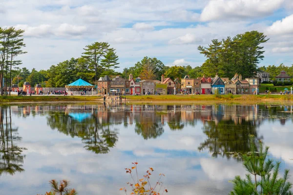 Dickens Village Edaville Family Theme Park Town Carver Massachusetts Usa — Foto Stock