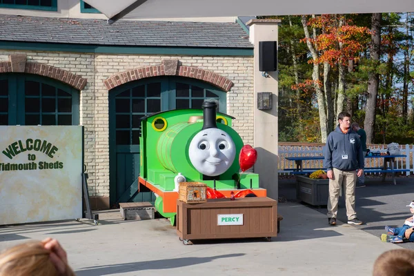 Percy Small Engine Tidmouth Sheds Thomas Land Usa Edaville Family — Stockfoto