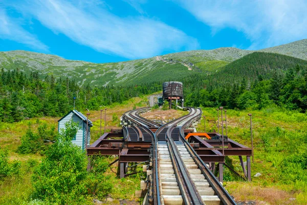 Mount Washington Estate Con Antico Binario Ingranaggi Visto Treno Ingranaggi — Foto Stock