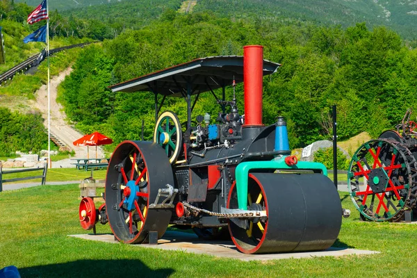 旧マウントワシントン コグ鉄道 Old Mount Washington Cog Railway ニューハンプシャー州ニューハンプシャー州キャロル町ブレトン ウッズにある鉄道 — ストック写真