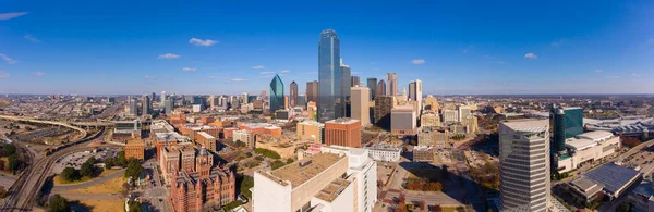 Letecký Pohled Moderní Panorama Města Včetně Bank America Plaza Renesanční — Stock fotografie