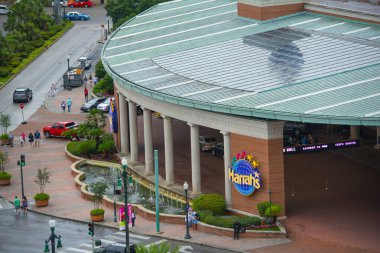 Harrah 's Casino' sunun New Orleans şehir merkezi, Louisiana LA, ABD.