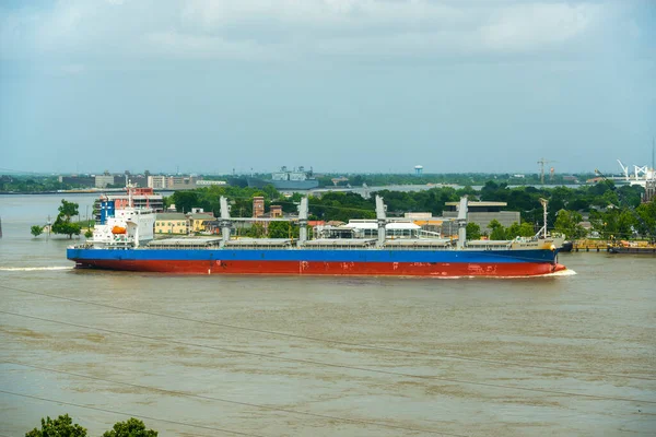 General Cargo Ship Eco Wildfire Mississippi River Nowym Orleanie Luizjana — Zdjęcie stockowe