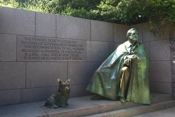 Franklin Delano Roosevelt Memorial Memoriale Presidenziale Degli Stati Uniti America — Foto Stock