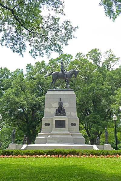 Generale William Tecumseh Sherman Monumento Accanto Alla Casa Bianca Washington — Foto Stock