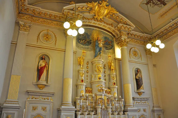 Interno Della Chiesa Notre Dame Des Victoires Old Quebec City — Foto Stock