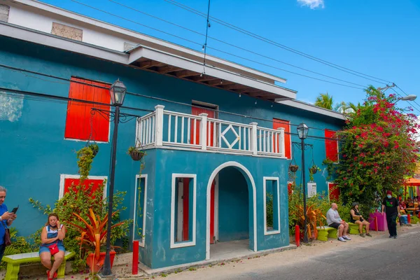 Heritage Village Gray Cliff Hill Street Historic Nassau New Providence — стокове фото