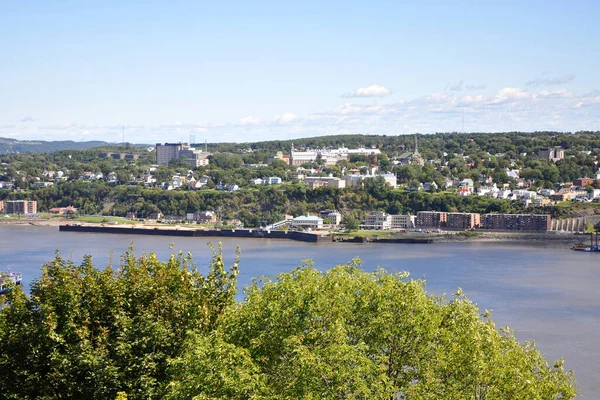 Fiume San Lorenzo Estate Dalla Vecchia Quebec City Quebec Canada — Foto Stock