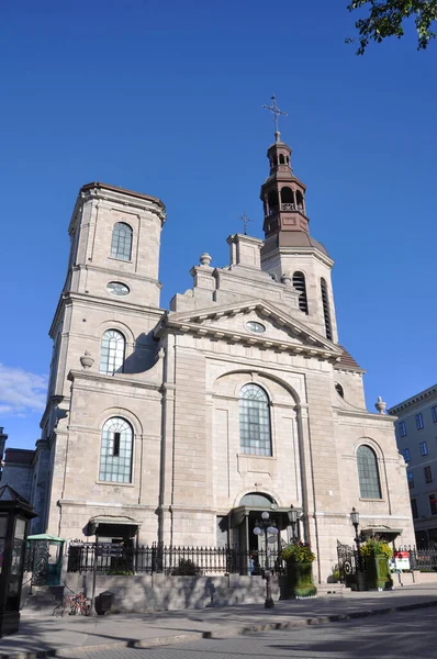 Kathedrale Notre Dame Quebec Der Altstadt Von Quebec City Weltkulturerbe — Stockfoto