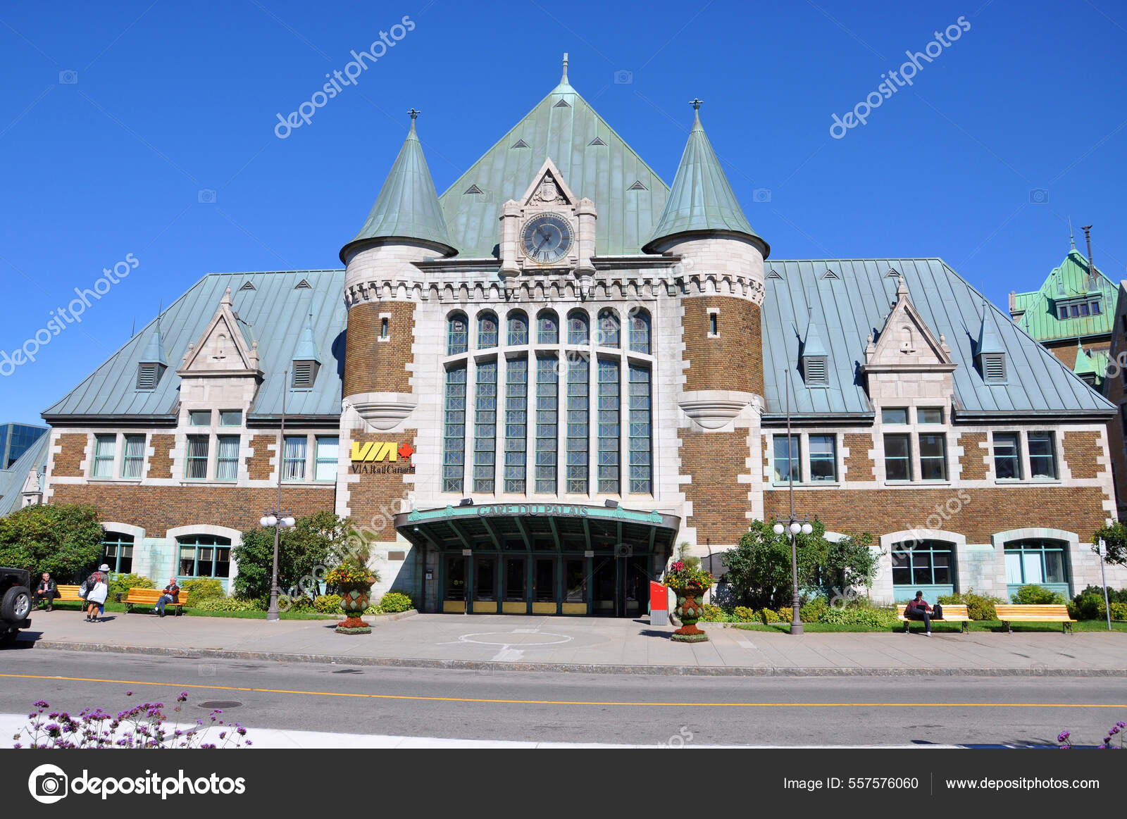 Gare Palais Quebec City Bus Train Terminal Chateauesque Style Quebec