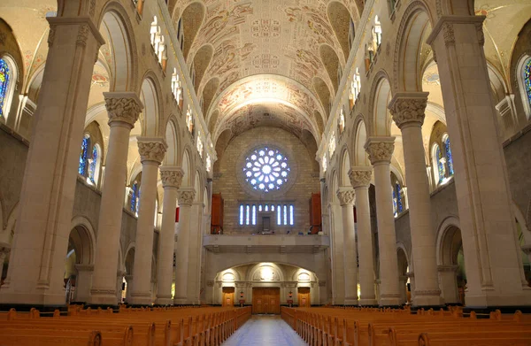 Interior Basílica Santa Ana Beaupre Basílica Sainte Anne Beaupre Una —  Fotos de Stock