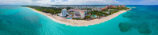 Paradise Island Panoramic Aerial View Including Paradise Beach Cove Reef — Stock Photo, Image