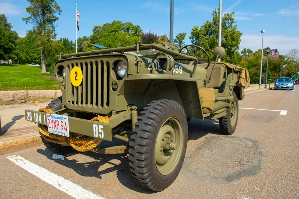 Willys Jeep Ford Gpw Wellesley Day Show Town Wellesley Massachusetts Stock Picture