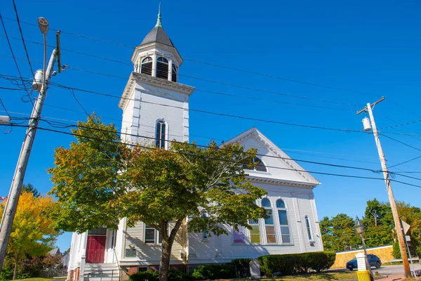 Pawtuxet Baptist Church 2157 Board Street Pawtuxet Village City Cranston — 스톡 사진