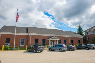 ABD Posta Servisi 38 Spring Caddesi 'nde Nashua şehir merkezindeki New Hampshire NH, ABD.