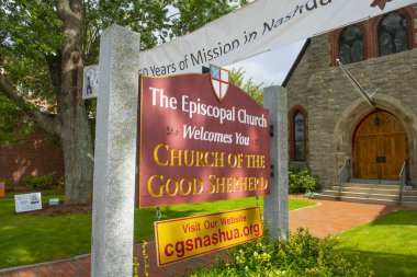 Church of the Good Shepherd at 214 Main Street in historic downtown Nashua, New Hampshire NH, USA.