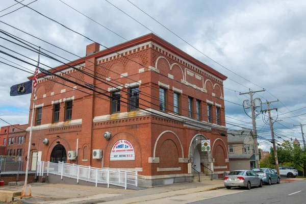 James Coffey Post American Legion Historic Building Court Street Historic — стокове фото