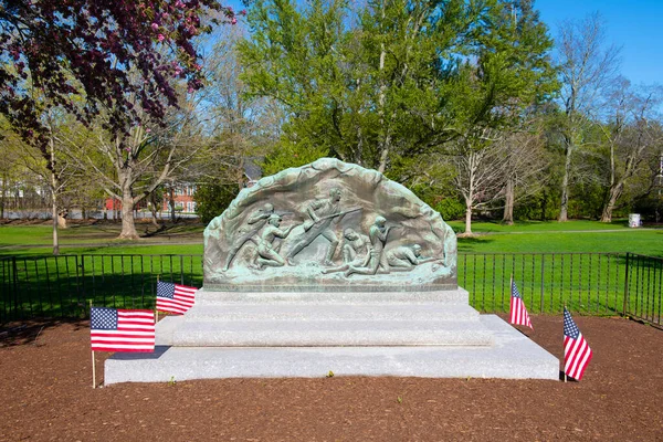 Lexington Minute Men Memorial Battle Green Lexington Common National Historic — стокове фото