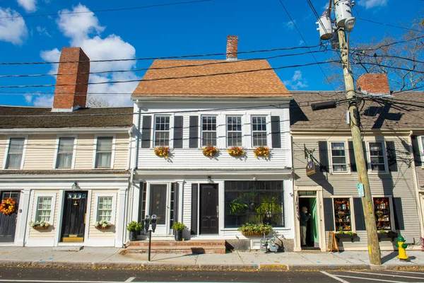Historic Commercial Building North Street Historic Town Center Plymouth Massachusetts — Stock Photo, Image