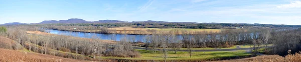 Hudson River Saratoga National Historical Park Panorama Saratoga County Upstate — Stockfoto