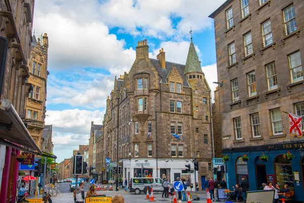 Historic Commercial Building 278 Canongate Jeffery Street Royal Mile Old — Fotografia de Stock