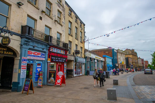 Historic Commercial Building 143 Church Street Historic City Centre Preston — Stock Photo, Image