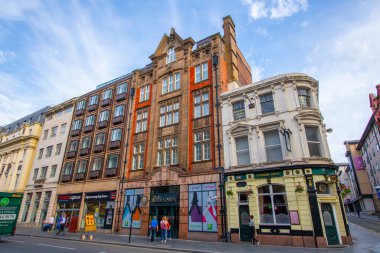 Liverpool 'un merkezindeki 67 Dale Caddesi' ndeki Pioneer Binası, Merseyside, İngiltere. Liverpool Denizcilik Ticaret Şehri UNESCO 'nun Dünya Mirası Alanıdır. 