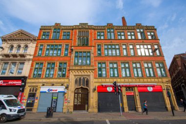İngiltere, Merseyside, Liverpool 'un merkezindeki 47 Whitechapel' daki tarihi ticari bina. Liverpool Denizcilik Ticaret Şehri UNESCO 'nun Dünya Mirası Alanıdır. 