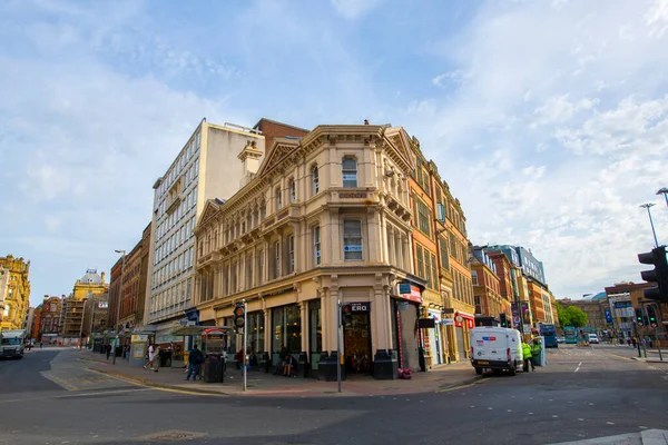 Caffe Nero Whitechapel Sir Thomas Street City Center Liverpool Merseyside — Foto de Stock