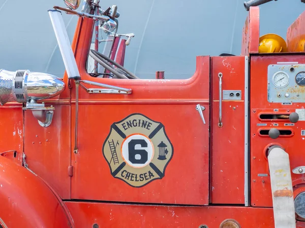 Antique Chelsea Fire Department Mark Fire Truck Connors Farm Danvers —  Fotos de Stock