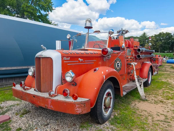 Antique Chelsea Fire Department Mark Fire Truck Connors Farm Danvers — ストック写真