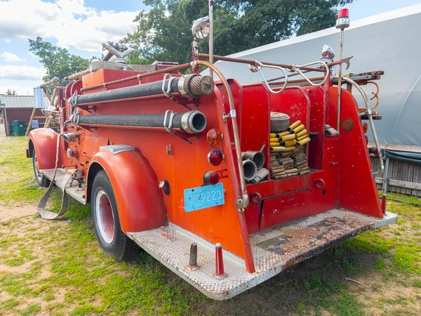 Antique Chelsea Fire Department Mark Fire Truck Connors Farm Danvers — Stock Photo, Image