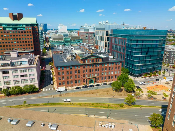Sarepta Therapeutics Building Aerial View 215 First Street Kendall Square — 스톡 사진
