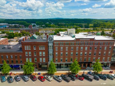 Eagle Hotel tarihi bina manzarası New Hampshire State House yakınlarındaki Main Street, Concord, New Hampshire NH, ABD. 