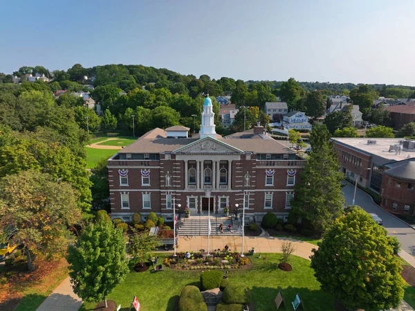 Watertown Town Hall Airview 149 Main Street Historic City Center — 스톡 사진