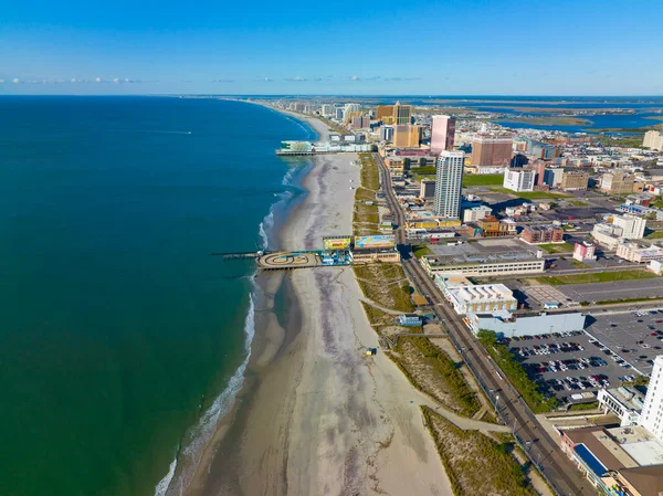 Atlantic City Aerial View Including Atlantic Palace Claridge Hotel Ballys — Stock Photo, Image