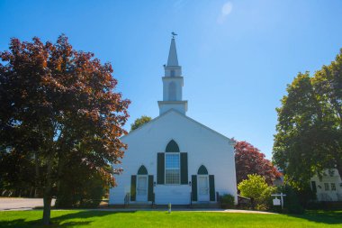 West Yarmouth Cemaati Kilisesi, West Yarmouth köyünde, Yarmouth kasabası, Massachusetts MA, ABD. 