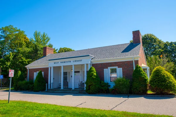 West Yarmouth Library Main Street Village West Yarmouth Town Yarmouth — 스톡 사진