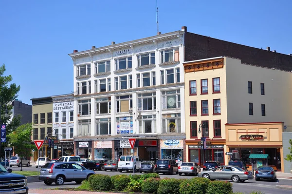 Lincoln Building Public Square Centro Watertown Norte Del Estado Nueva —  Fotos de Stock