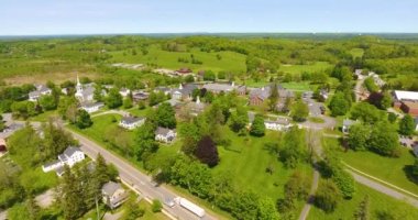 Lawrence Akademisi 'nin Groton, Massachusetts MA kasabasındaki hava manzarası, ABD. 