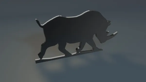 Логотип быка — стоковое фото