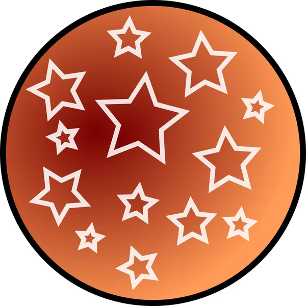 Esfera con estrellas — Vector de stock